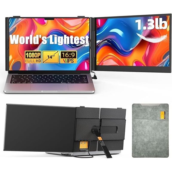 dual 14 inch screen extender