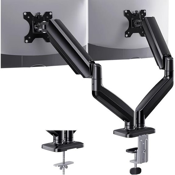 HUANUO Dual Monitor Mount for 32-Inch Screens