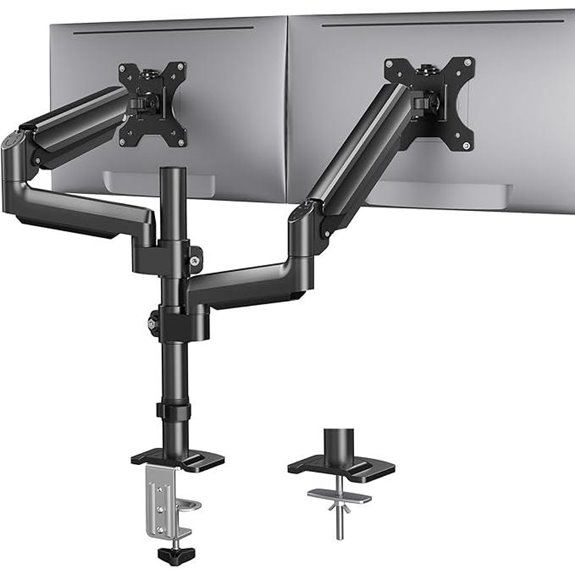 HUANUO Dual Monitor Mount for 32-Inch Screens
