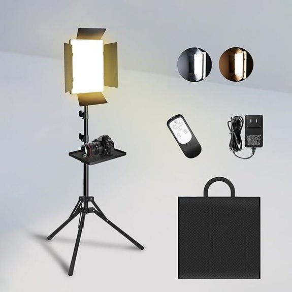 Bi-Color 36W Studio Lights with Remote and Display