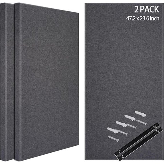 BUBOS 2-Pack Fabric Acoustic Wall Panels