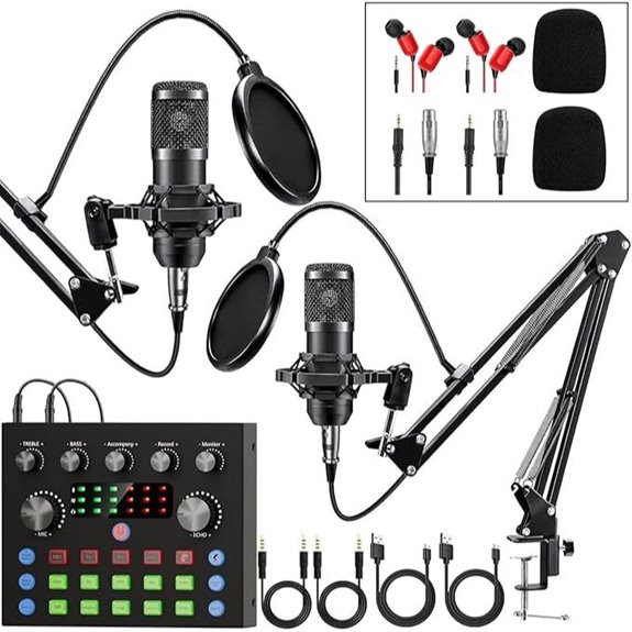 Podcast Equipment Bundle for 2 with Microphones