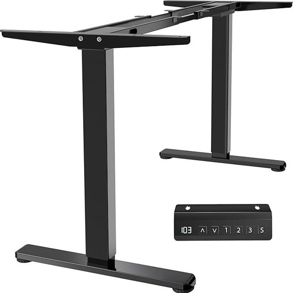 dual motor adjustable desk