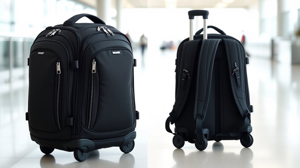 durable spacious maneuverable travel backpack