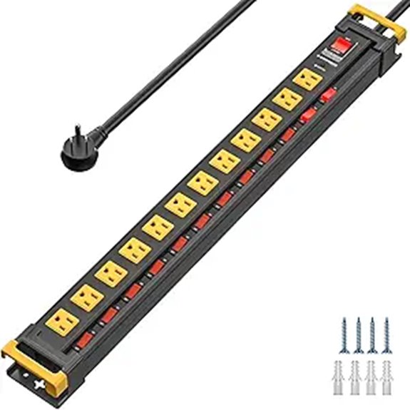 Heavy Duty Power Strip with Surge Protection