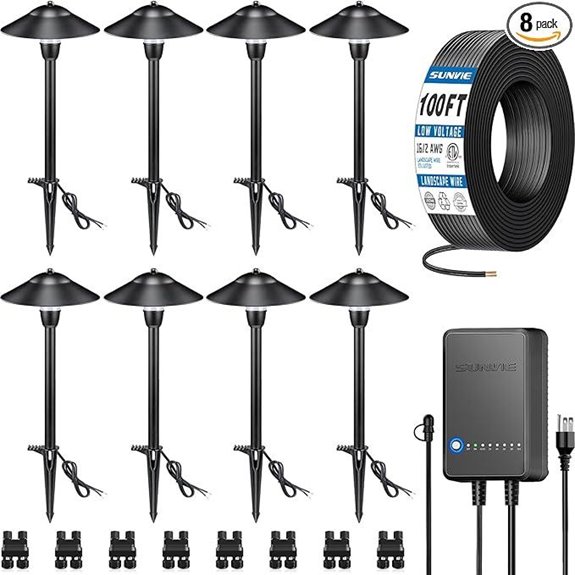 eight led pathway lights
