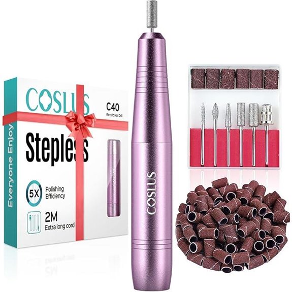COSLUS Electric Nail Drill Kit for Manicure and Pedicure