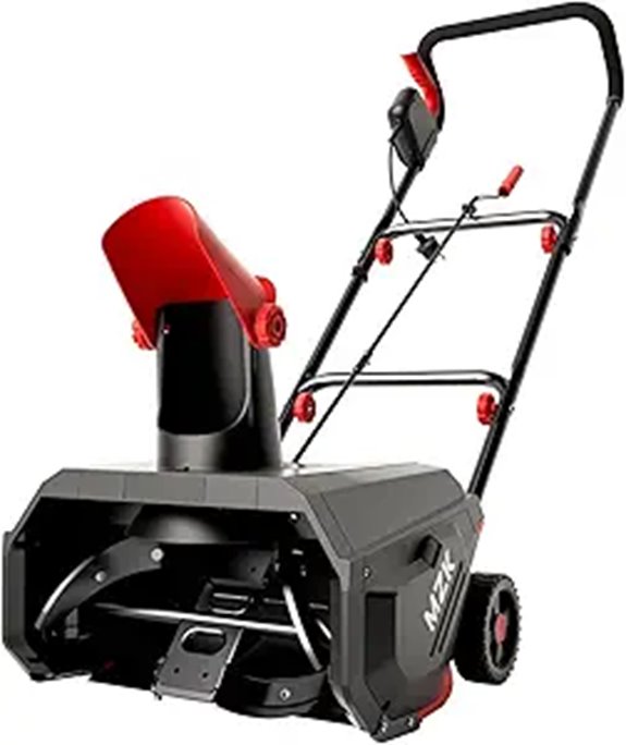 MZK 16-Inch Electric Snow Blower with 20ft Throw