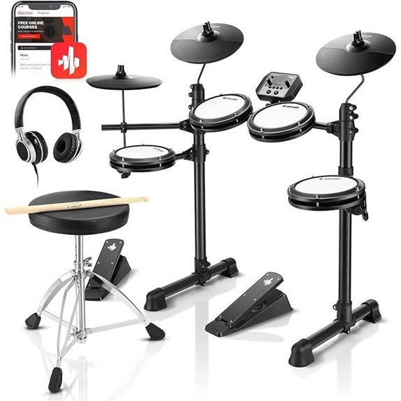 Donner DED-80 Electronic Drum Kit with Accessories