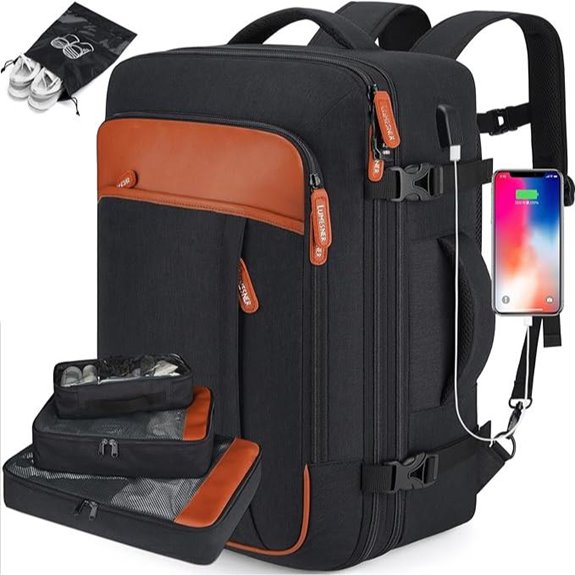expandable 40l travel backpack
