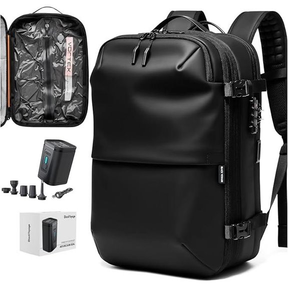 Vortex 60L Expandable Travel Backpack with Vacuum Pump