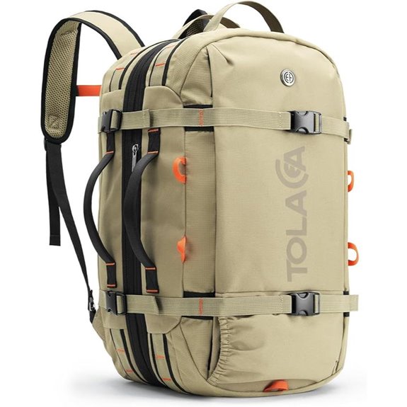 Tolaccea Expandable Travel Backpack with Laptop Slot