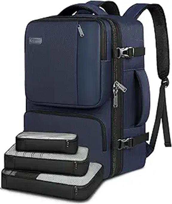 Vancropak Expandable Personal Item Travel Backpack