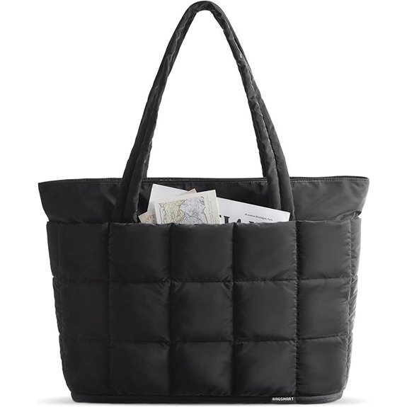 BAGSMART Expandable Quilted Tote for Women