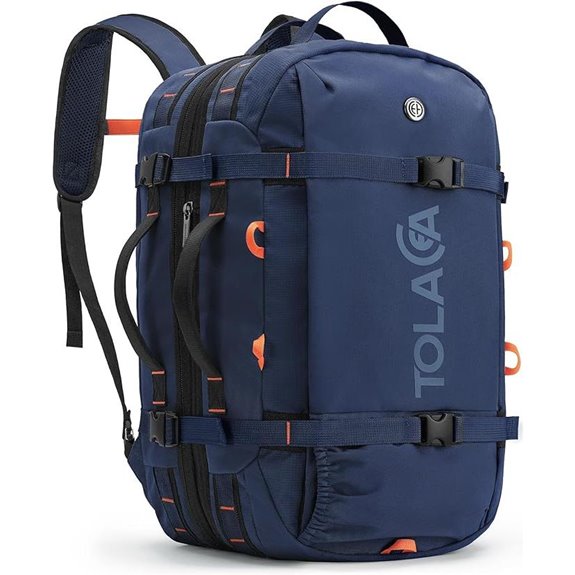Tolaccea Travel Laptop Backpack Expandable Carry-On Rucksack