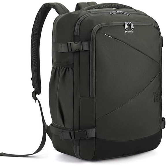 ECOHUB Expandable Travel Backpack with Laptop & Pockets