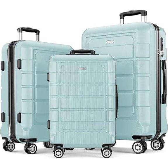 SHOWKOO Expandable Luggage Set with TSA Lock