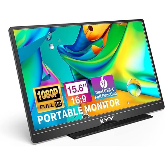 fhd portable monitor with speakers