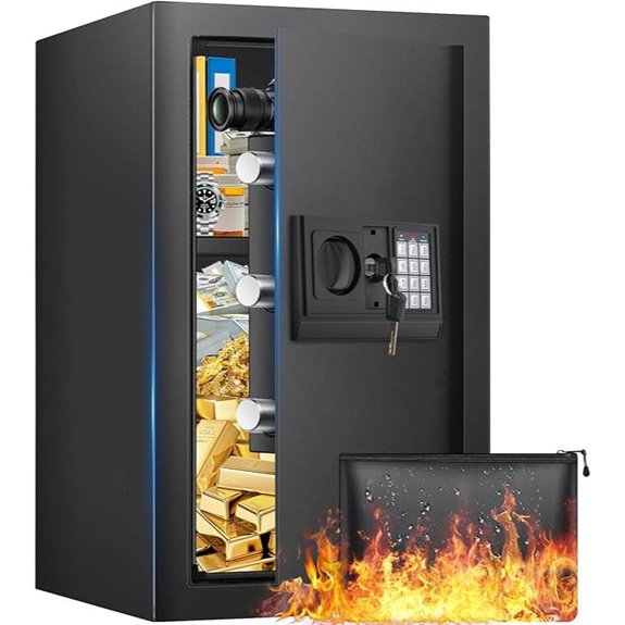 19.69-Inch Fireproof Waterproof Digital Safe with Lock