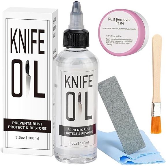 Knife Blade & Honing Oil Set (5PCS)