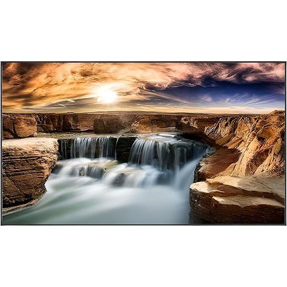 ALR Fixed Frame Projection Screen for Movies & Games