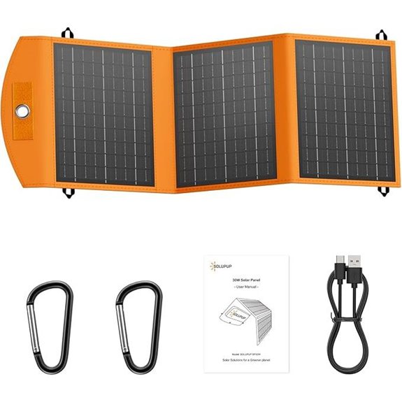 foldable waterproof solar charger