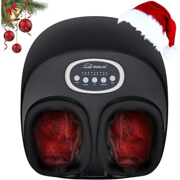 Snailax Shiatsu Foot Massager with Heat and Vibration