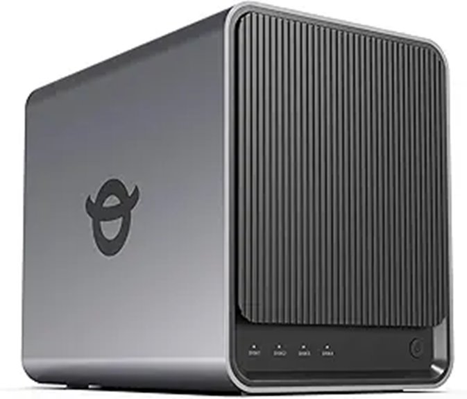 four bay nas with hdmi