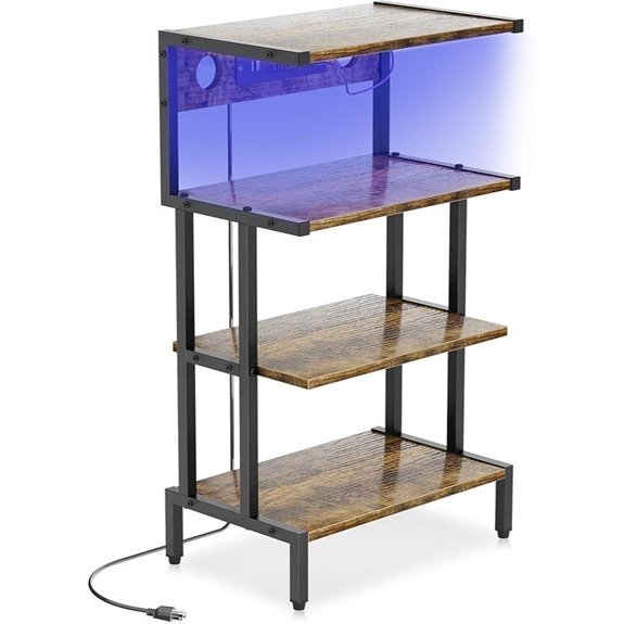 Aquzee 4-Tier Gaming Console & Media Shelf
