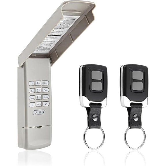 Garage Door Opener Keypad with 2 Remotes