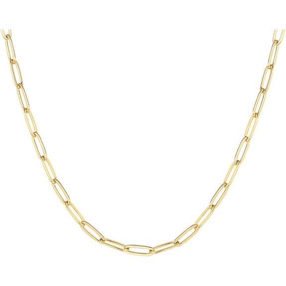 PAVOI Gold Plated Curb Chain Necklace