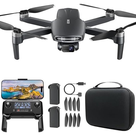 GPS Drone with 4K Camera 2 Batteries Carrying Case