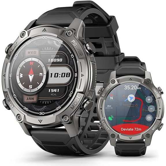 AI Smart Watch with GPS 21-Day Battery Waterproof
