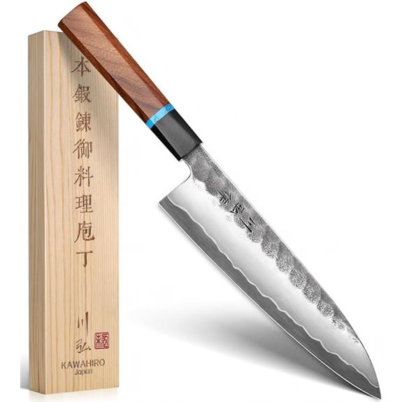KAWAHIRO VG10 Chef Knife 210mm Handcrafted Gift