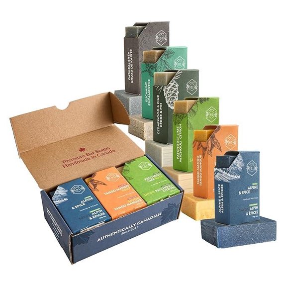 Crate 61 Organics Handmade Natural Bar Soap (6 Pack)