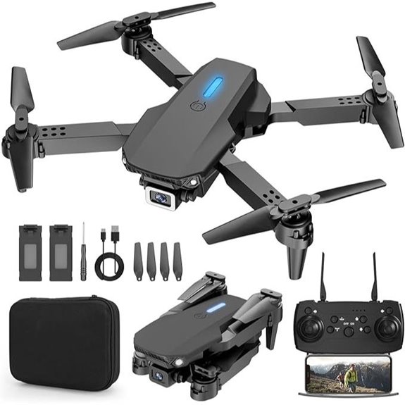 Drone with Camera 1080P HD 2 Batteries Carrying Case