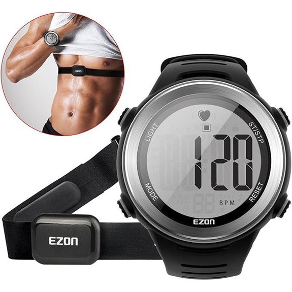 EZON Heart Rate Monitor & Chest Strap Sports Watch