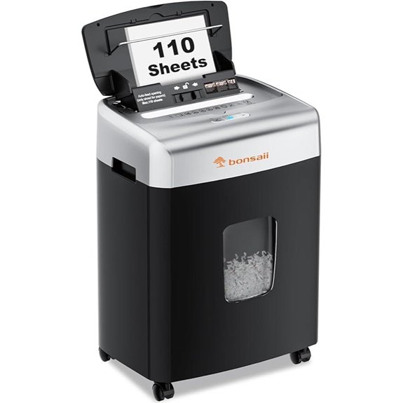 Bonsaii 110-Sheet Autofeed Heavy Duty Paper Shredder