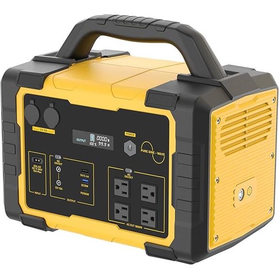 Portable 1800W Solar Power Station with 1024Wh Battery