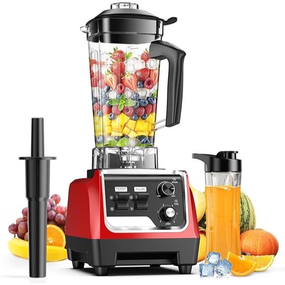 Powerful 1800W Blender with Large Capacity and To-Go Cup
