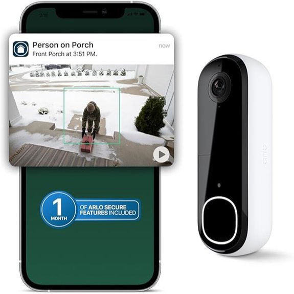 Arlo Video Doorbell 2K with 2-Way Audio