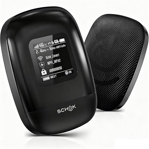 SCHOK 4G LTE Mobile Hotspot Router (600Mbps)