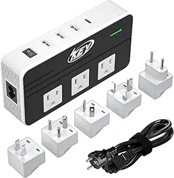 Key Power 230W Voltage Converter & Travel Adapter
