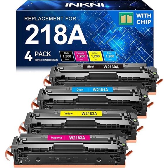 HP 218A/218X Toner Cartridges 4-Pack for Laserjet