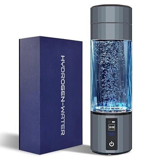 Hydrogen Water Bottle Generator with Color Screen
