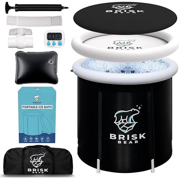 Brisk Bear Inflatable Cold Plunge Tub with Timer