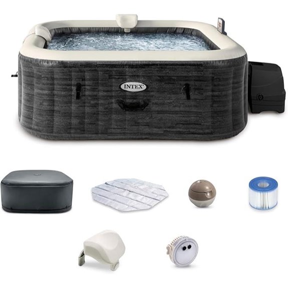 inflatable hot tub four person