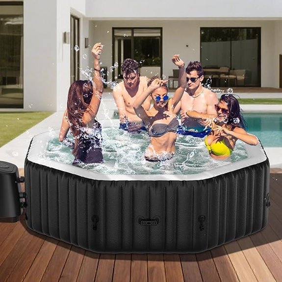inflatable hot tub jets