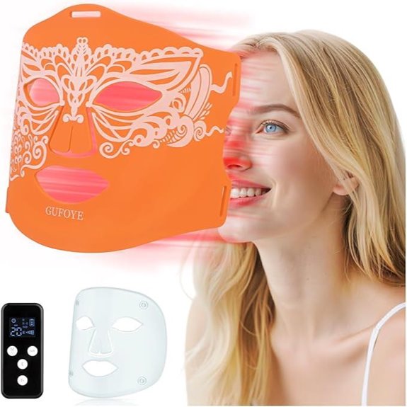 Infrared Red Light Face Mask with Ice Compress