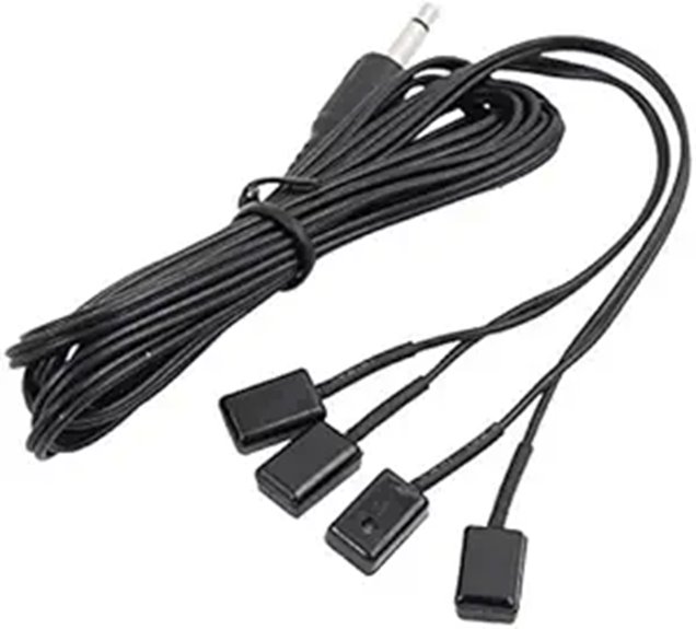 Inteset 4 Head IR Emitter/Blaster Cable for IR Repeaters and Extenders